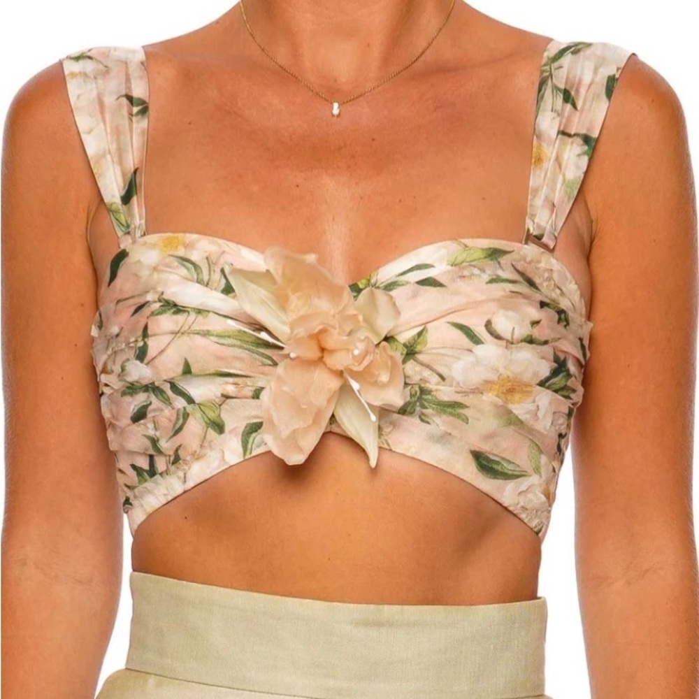 ZIMMERMANN THE COASTER GATHERED BRA